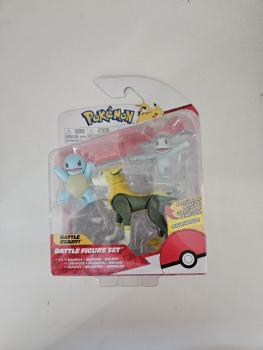 Boti Pokemon Battle Figuren Schiggy , Bellektro und Machollo 3er Set